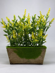 Artificial Greenery in Rustic Brown Planter