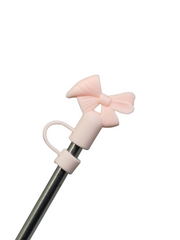 Bow Shaped Silicone Straw Toppers