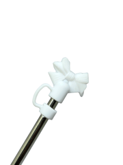 Bow-Shaped Silicone Straw Topper (Topper Only)