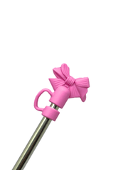Bow-Shaped Silicone Straw Topper (Topper Only)