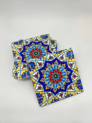 Colorful Moroccan Style Single Coaster Mat