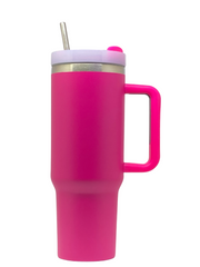 40 oz Stainless Steel Tumbler with Stainless Steel Straw