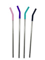 Steel Straw with Silicone Grip – Fits 40oz Tumblers