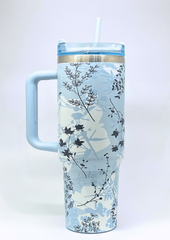 Elegant Floral Insulated Tumbler – 40oz (1.18L)
