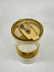 Glass Tumbler with Straw – Good Luck Design