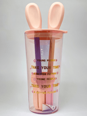 Infuser Tumbler with Bunny Straw-800ml
