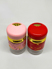 Marble-Effect Glass Salt & Pepper Shaker Set Pack of 2