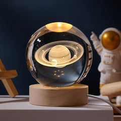3D Crystal LED Globe Lamp