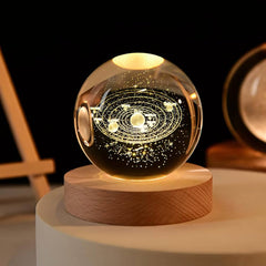 3D Crystal LED Globe Lamp