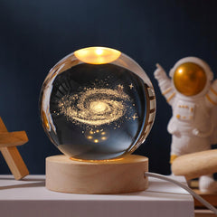 3D Crystal LED Globe Lamp