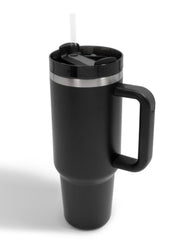40 oz Stainless Steel Tumbler with Straw