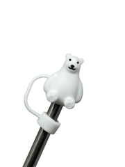 Silicone Straw Toppers – Fun Characters