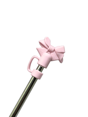 Bow-Shaped Silicone Straw Topper (Topper Only)
