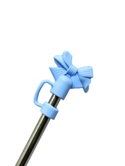 Bow-Shaped Silicone Straw Topper (Topper Only)