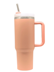 40 oz Stainless Steel Tumbler with Stainless Steel Straw