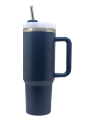 40 oz Stainless Steel Tumbler with Stainless Steel Straw
