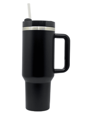 40 oz Stainless Steel Tumbler with Straw