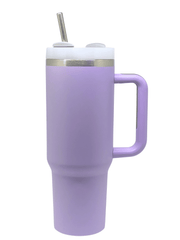 40 oz Stainless Steel Tumbler with Stainless Steel Straw